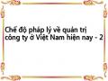 Chế độ pháp lý về quản trị công ty ở Việt Nam hiện nay - 2