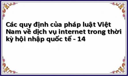 Các quy định của pháp luật Việt Nam về dịch vụ internet trong thời kỳ hội nhập quốc tế - 14