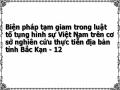 Biện pháp tạm giam trong luật tố tụng hình sự Việt Nam trên cơ sở nghiên cứu thực tiễn địa bàn tỉnh Bắc Kạn - 12