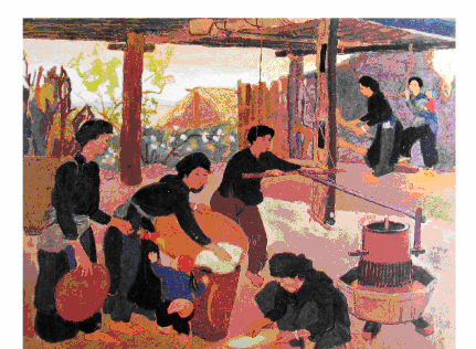 Kéo lưới Tranh của hoạ sĩ Lê Vân Hải 9