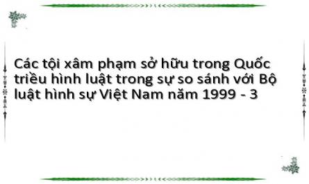 Khái Niệm Về Tội Xâm Phạm Sở Hữu Theo Bộ Luật Hình Sự Việt Nam Năm 1999