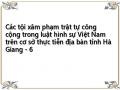 Các tội xâm phạm trật tự công cộng trong luật hình sự Việt Nam trên cơ sở thực tiễn địa bàn tỉnh Hà Giang - 6