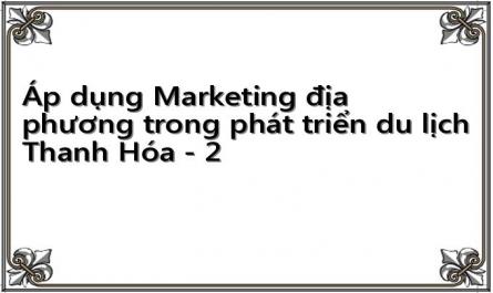 Áp dụng Marketing địa phương trong phát triển du lịch Thanh Hóa - 2