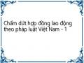 Chấm dứt hợp đồng lao động theo pháp luật Việt Nam