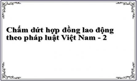 Chấm dứt hợp đồng lao động theo pháp luật Việt Nam - 2