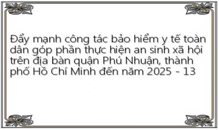 Đẩy mạnh công tác bảo hiểm y tế toàn dân góp phần thực hiện an sinh xã hội trên địa bàn quận Phú Nhuận, thành phố Hồ Chí Minh đến năm 2025 - 13