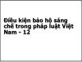 Điều kiện bảo hộ sáng chế trong pháp luật Việt Nam - 12