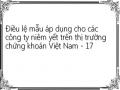 Điều lệ mẫu áp dụng cho các công ty niêm yết trên thị trường chứng khoán Việt Nam - 17