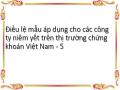 Điều lệ mẫu áp dụng cho các công ty niêm yết trên thị trường chứng khoán Việt Nam - 5
