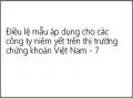 Điều lệ mẫu áp dụng cho các công ty niêm yết trên thị trường chứng khoán Việt Nam - 7