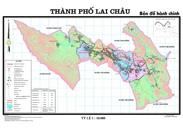 Hình 3 1 Bản đồ hành chính thành phố Lai Châu tỉnh Lai Châu Là trung tâm của 1
