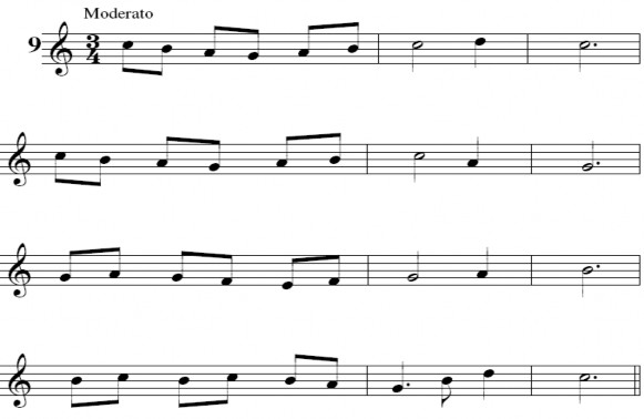 Bài tập 7 Làm quen nhịp ¾ Bài tập 8 Bài tập 9 Làm quen với các dấu hóa Bài 8