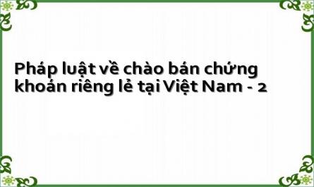 Pháp luật về chào bán chứng khoán riêng lẻ tại Việt Nam - 2