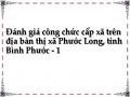 Đánh giá công chức cấp xã trên địa bàn thị xã Phước Long, tỉnh Bình Phước - 1