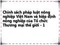 Chính sách pháp luật nông nghiệp Việt Nam và hiệp định nông nghiệp của Tổ chức Thương mại thế giới - 1