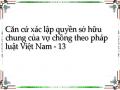 Căn cứ xác lập quyền sở hữu chung của vợ chồng theo pháp luật Việt Nam - 13