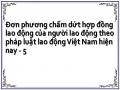 Quy Định Của Pháp Luật Việt Nam Về Đơn Phương Chấm Dứt Hợp Đồng Lao Độngcủa Người Lao Động