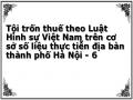 Tổng Quan Về Tội Trốn Thuế Trong Pháp Luật Hình Sự Việt Nam Từ Năm 1945 Đến Năm 1999