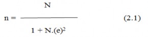 Trong đó n Số lượng phiếu điều tra N Tổng số các hộ bị ảnh hưởng e Sai 1