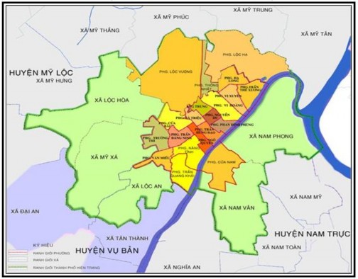 Hình 3 1 Sơ đồ vị trí địa lý thành phố Nam Định tỉnh Nam Định Trong phạm 2