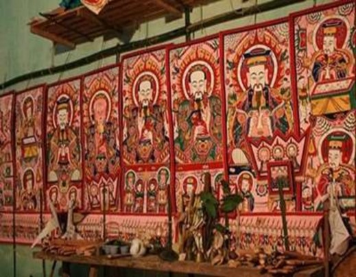 Ảnh 4 Tranh thờ của người Dao nguồn sưu tầm Ảnh 5 Sinh ho t trong gia đình 4