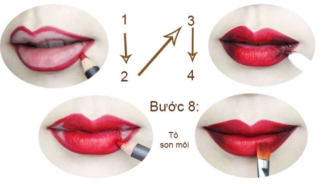 Hình 38 – Trang điểm cho môi tham khảo Câu hỏi Câu 1 Trình bày cách trang điểm 4