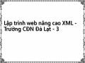 Lập trình web nâng cao XML - Trường CĐN Đà Lạt - 3