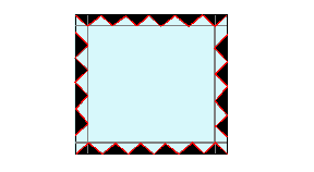 Hình 4 10 Tỉa răng cua hình vuông Dùng dao ấn nhẹ tạo các đường thẳng song song 10