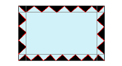 Hình 4 7 Tỉa răng cưa hình chữ nhật Dùng dao ấn nhẹ tạo các đường thẳng 7