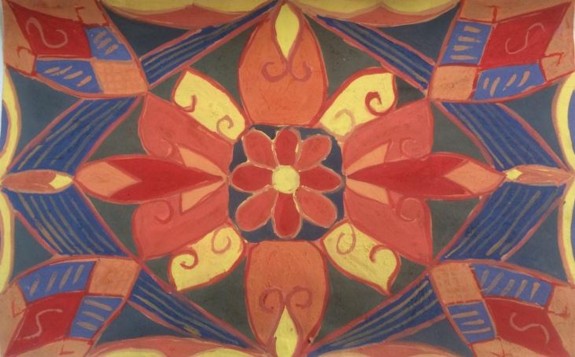 Bước 3 Bài vẽ hoàn thiện PHỤ LỤC 5 MỘT SỐ BÀI VẼ TRANG TRÍ THẢM CỦA HỌC 3