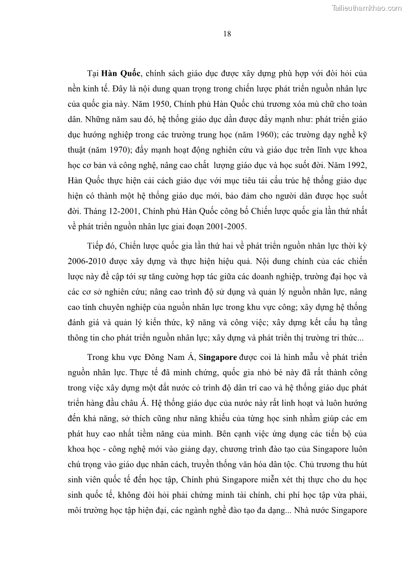Luận văn thạc sĩ Nâng cao chất lượng đào tạo nguồn nhân lực ngành du lịch tại tỉnh Bà Rịa – Vũng Tàu - 3 Trang 35