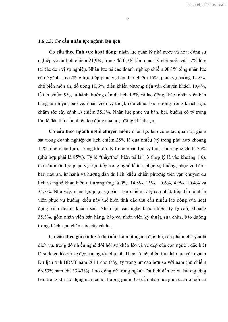 Luận văn thạc sĩ Nâng cao chất lượng đào tạo nguồn nhân lực ngành du lịch tại tỉnh Bà Rịa – Vũng Tàu - 3 Trang 26