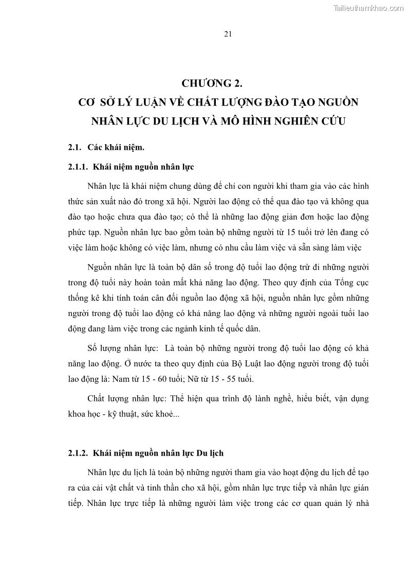 Luận văn thạc sĩ Nâng cao chất lượng đào tạo nguồn nhân lực ngành du lịch tại tỉnh Bà Rịa – Vũng Tàu - 4 Trang 38