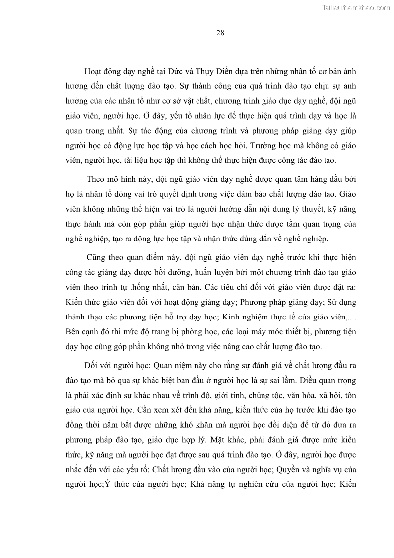 Luận văn thạc sĩ Nâng cao chất lượng đào tạo nguồn nhân lực ngành du lịch tại tỉnh Bà Rịa – Vũng Tàu - 4 Trang 45