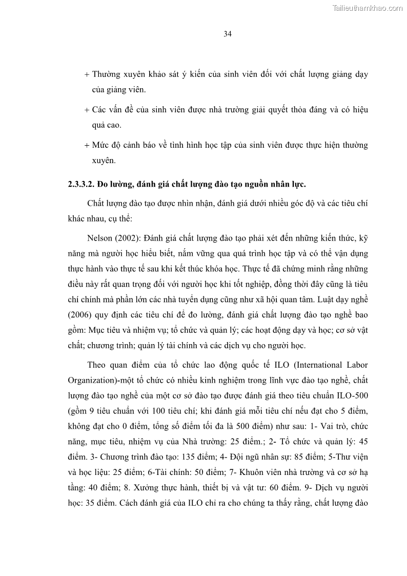 Luận văn thạc sĩ Nâng cao chất lượng đào tạo nguồn nhân lực ngành du lịch tại tỉnh Bà Rịa – Vũng Tàu - 5 Trang 51