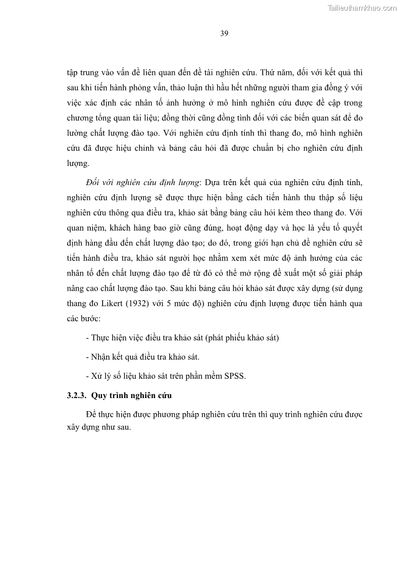 Luận văn thạc sĩ Nâng cao chất lượng đào tạo nguồn nhân lực ngành du lịch tại tỉnh Bà Rịa – Vũng Tàu - 5 Trang 56