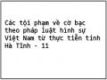 Các tội phạm về cờ bạc theo pháp luật hình sự Việt Nam từ thực tiễn tỉnh Hà Tĩnh - 11