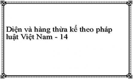 Diện và hàng thừa kế theo pháp luật Việt Nam - 14