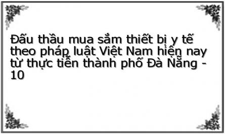 Đấu thầu mua sắm thiết bị y tế theo pháp luật Việt Nam hiện nay từ thực tiễn thành phố Đà Nẵng - 10