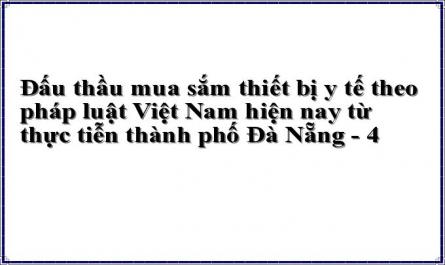 Đấu thầu mua sắm thiết bị y tế theo pháp luật Việt Nam hiện nay từ thực tiễn thành phố Đà Nẵng - 4