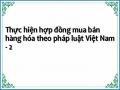 Thực hiện hợp đồng mua bán hàng hóa theo pháp luật Việt Nam - 2
