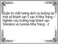 Quản trị chất lượng dịch vụ buồng tại một số khách sạn 5 sao ở Nha Trang – Nghiên cứu trường hợp khách sạn Sheraton và Sunrise Nha Trang - 2