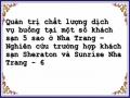 Quản Trị Chất Lượng Cơ Sở Vật Chất Kỹ Thuật, Hàng Vải, Hàng Đặt Buồng Cho Khách