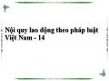 Nội quy lao động theo pháp luật Việt Nam - 14