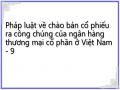 Trình Tự, Thủ Tục Chào Bán Cổ Phiếu Ra Công Chúng Của Ngân Hàng Thương Mại Ở Việt Nam.