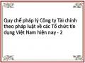 Quy chế pháp lý Công ty Tài chính theo pháp luật về các Tổ chức tín dụng Việt Nam hiện nay - 2