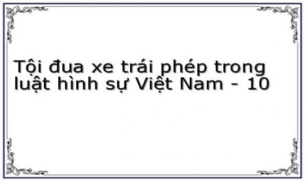Tội đua xe trái phép trong luật hình sự Việt Nam - 10