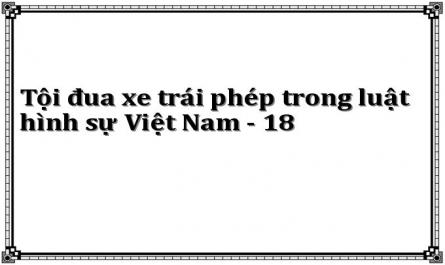Tội đua xe trái phép trong luật hình sự Việt Nam - 18