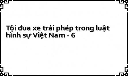 Tội đua xe trái phép trong luật hình sự Việt Nam - 6