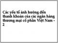 Các yếu tố ảnh hưởng đến thanh khoản của các ngân hàng thương mại cổ phần Việt Nam - 2